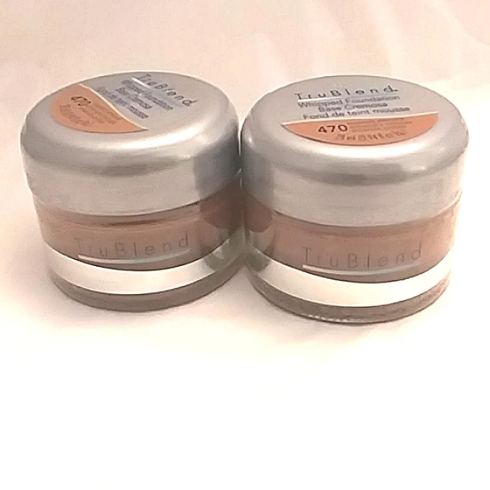 (2) Covergirl Tru Blend Whipped Foundation 470 Toasted Almond